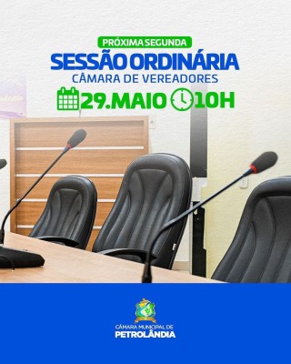 CAMARA - PETROLÂNDIA - SESSÃO