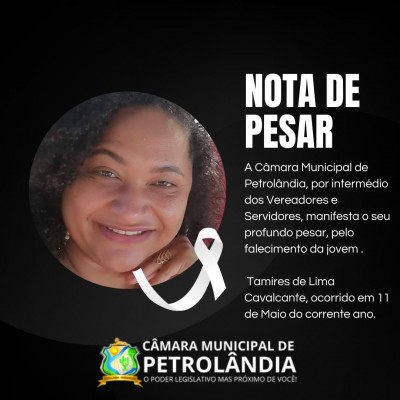 nota de pesar - tamires