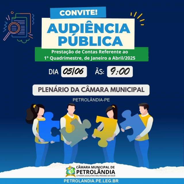 Prefeitura realiza audiência pública para discutir prestação de contas referente ao 1° Quadrimestre, de Janeiro a Abril/2025