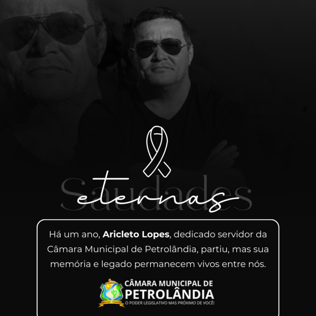 UM ANO DE SAUDADES
