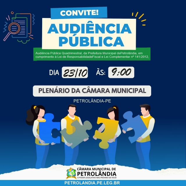 Prefeitura realiza audiência pública para discutir prestação de contas referente ao 2º quadrimestre de 2024